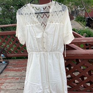 Cream-Colored Forever 21 Lace Dress